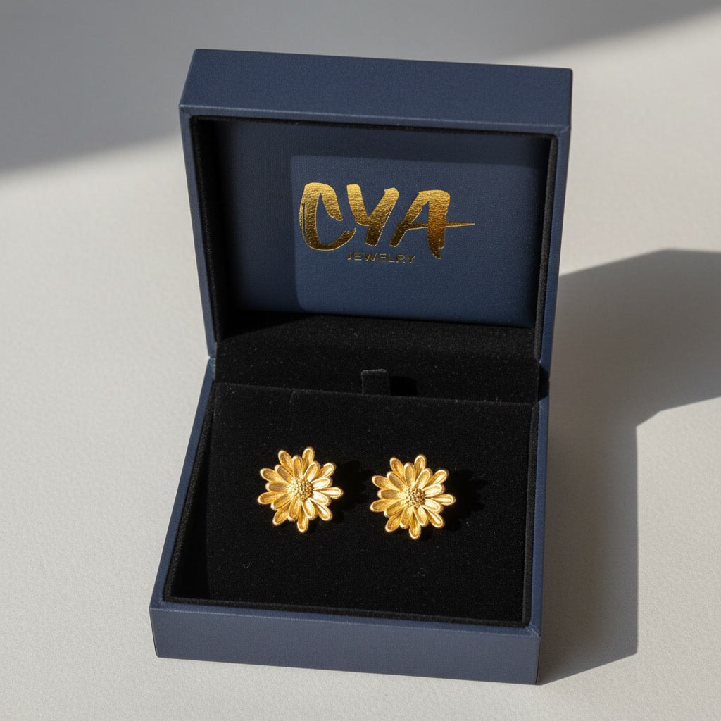 עגילי פרח סטייל