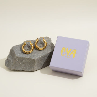 עגילי חישוק עבים