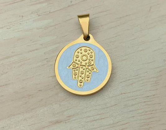 צ׳ארמ מטבע חמסה טורקיז זהב