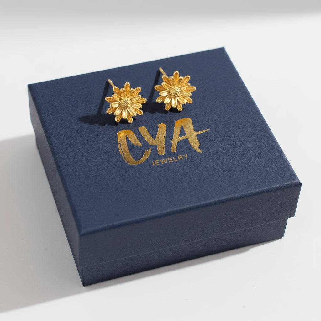 עגילי פרח סטייל