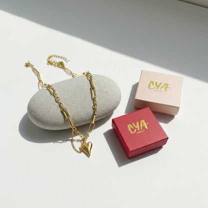 שרשרת לב עם שיק