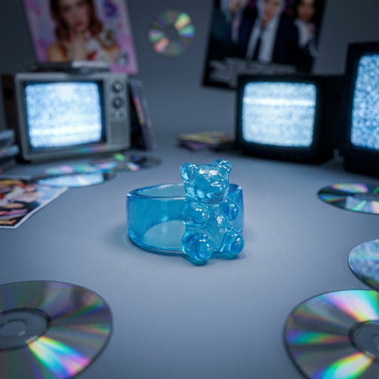 טבעת דובון גומי כי למה לא?! (תכלת)