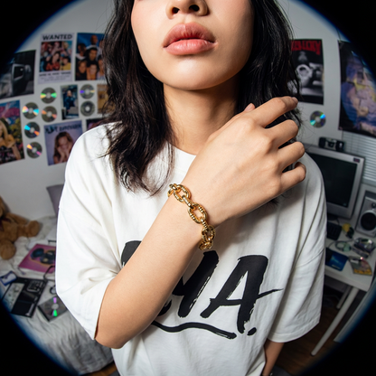 צמיד גורמט צ׳אנקי עם טקסטורה