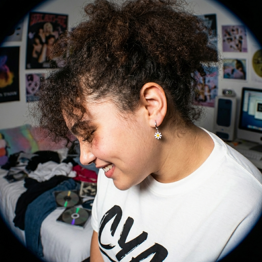 עגילי חישוק צ׳ארמ חרצית