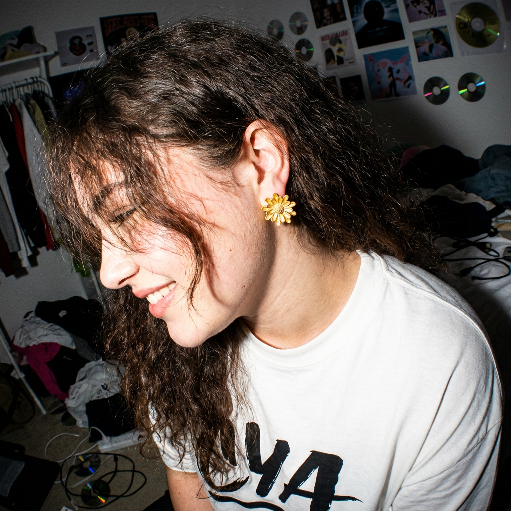 עגילי פרח סטייל