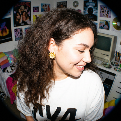 עגילי פרח סטייל