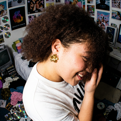 עגילי פרח אלגנט