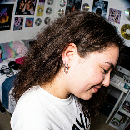 עגיל חישוק קלאסי אובלי