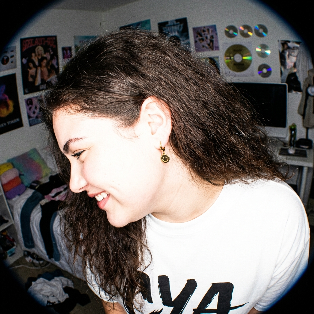 עגילי חישוק סמיילי