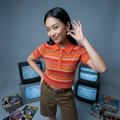 עגילי חישוק סמיילי