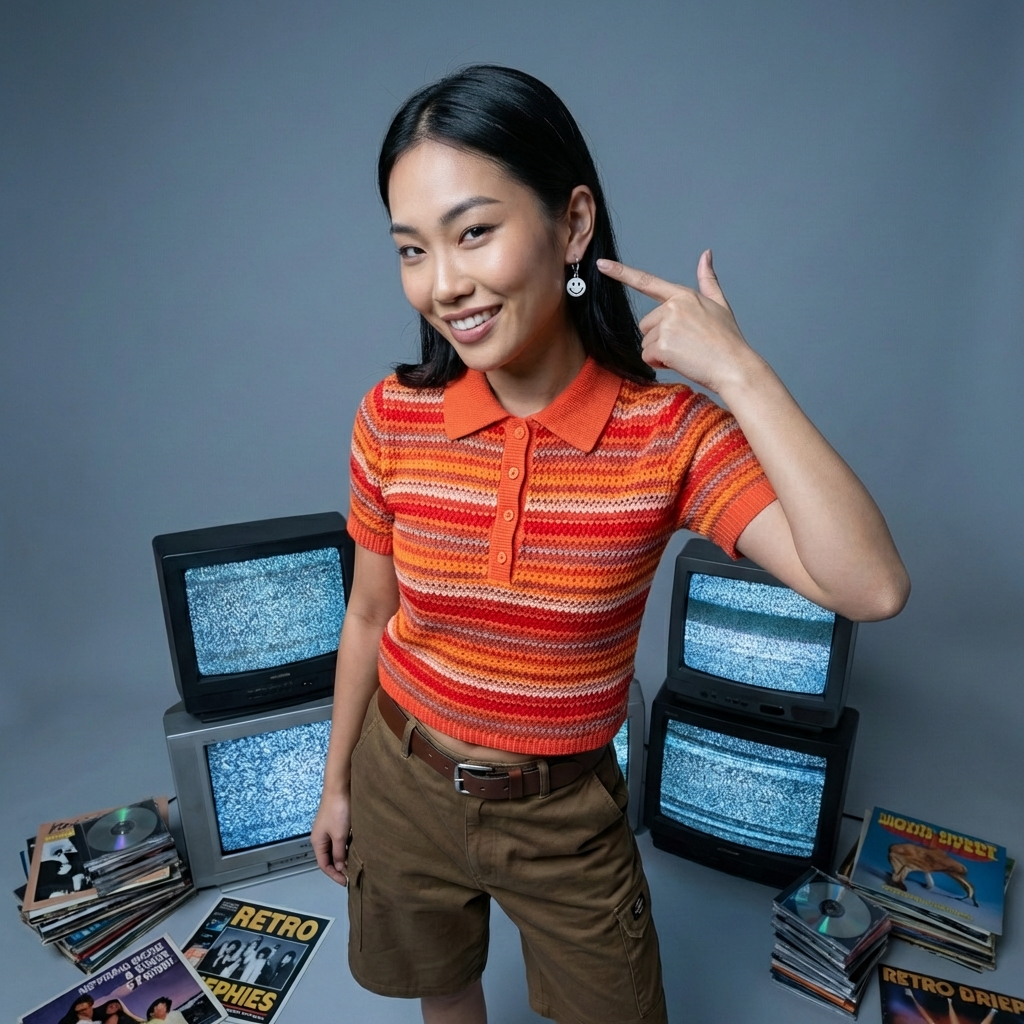 עגילי חישוק סמיילי