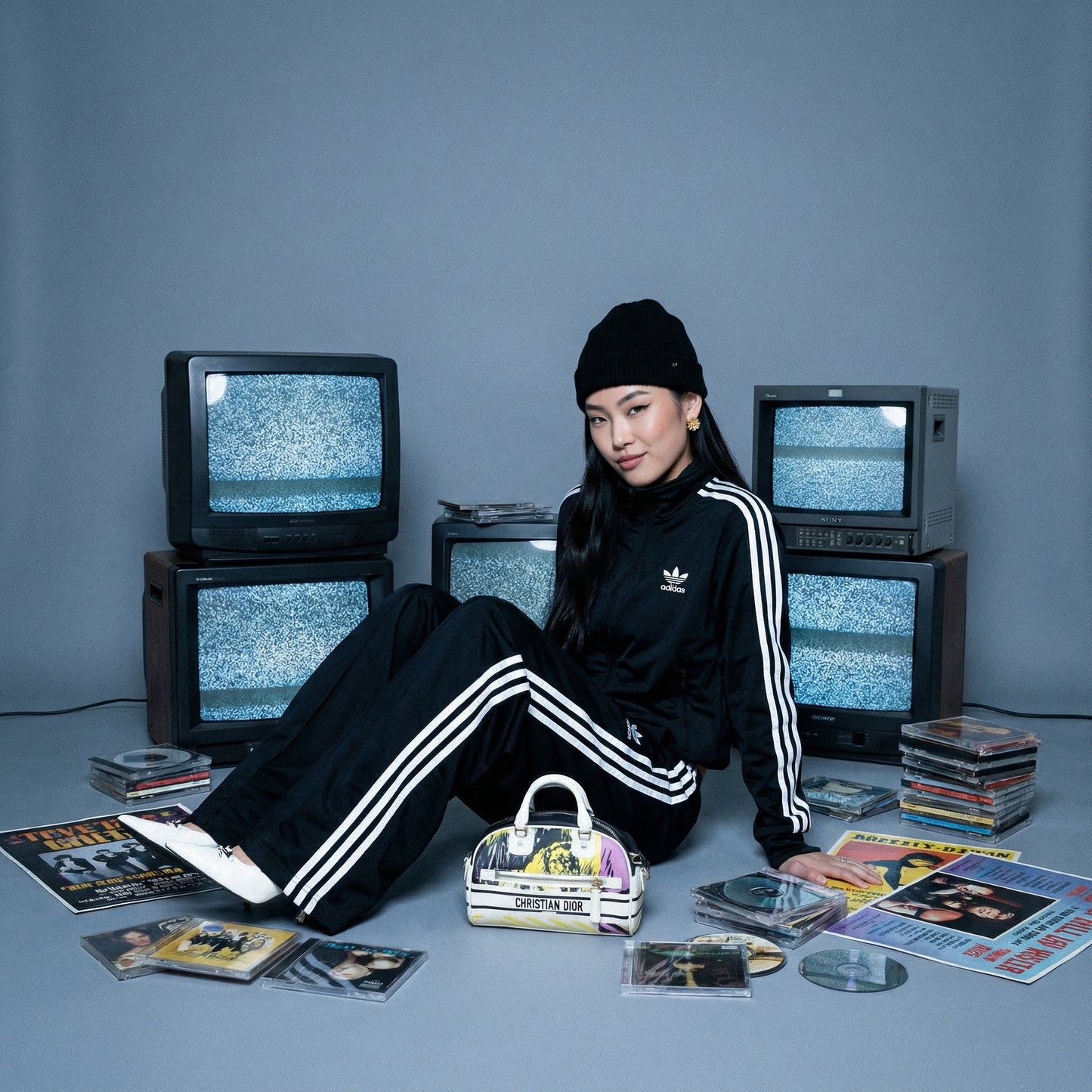 עגילי פרח סטייל