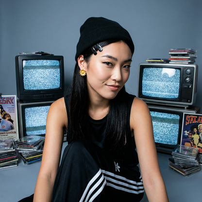 עגילי פרח סטייל