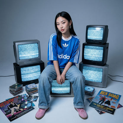 עגילי חישוק עבים עם טקסטורה