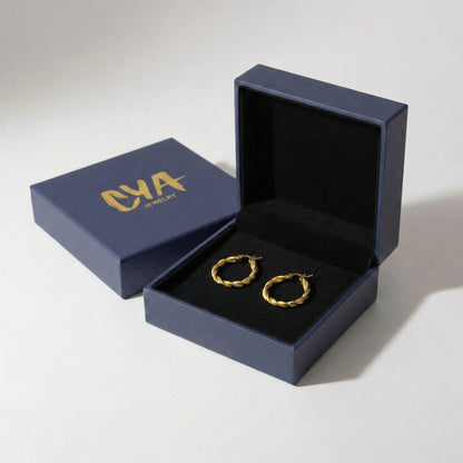 עגילי חישוק מסולסלים