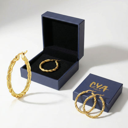 עגילי חישוק מסולסלים