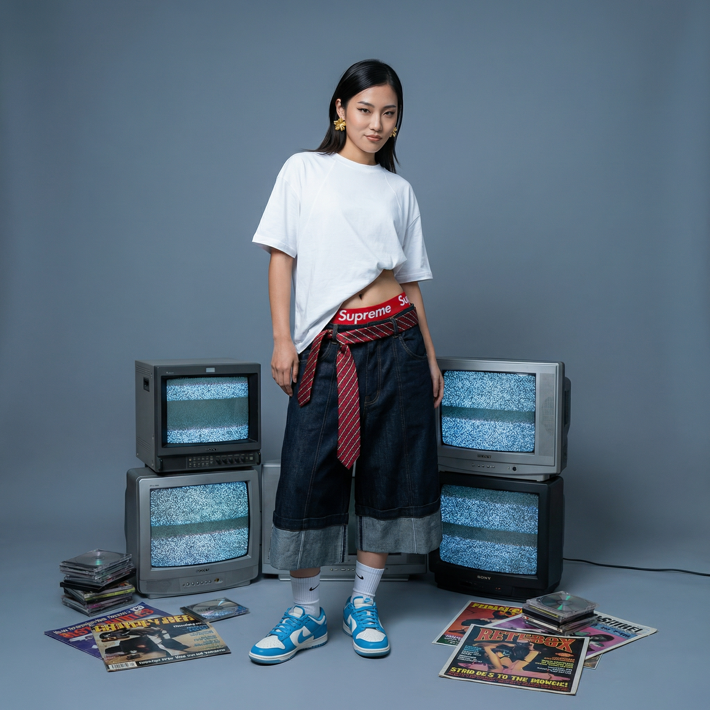 עגילי פרח אלגנט