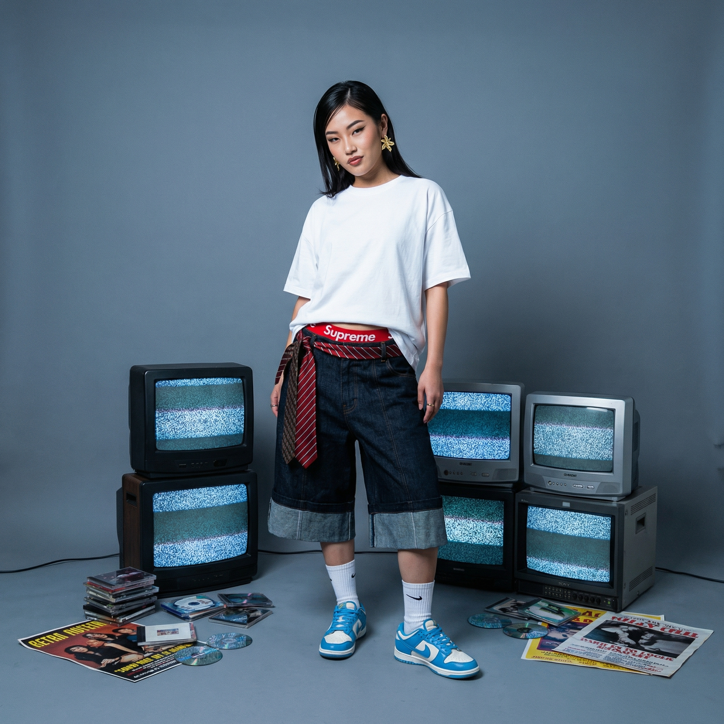 עגילי פרח גם אלגנט