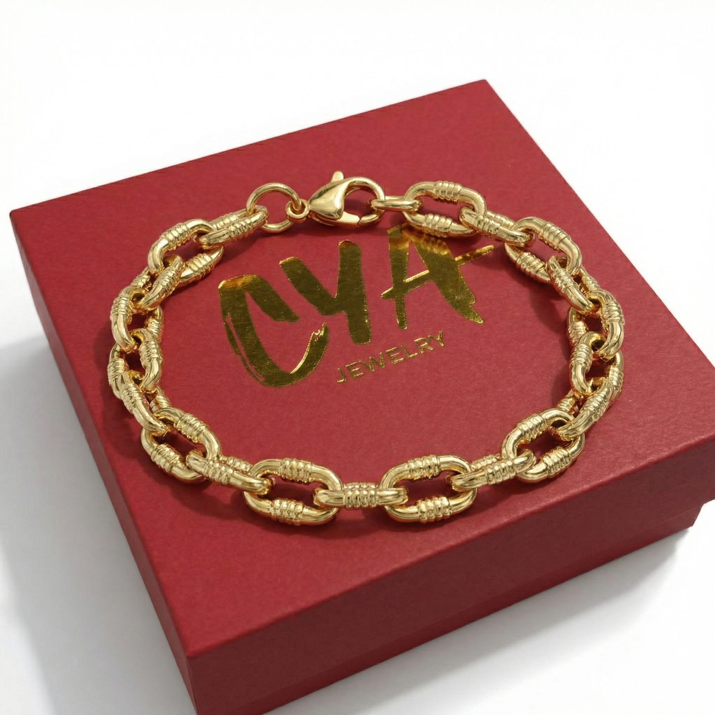 צמיד גורמט צ׳אנקי עם טקסטורה