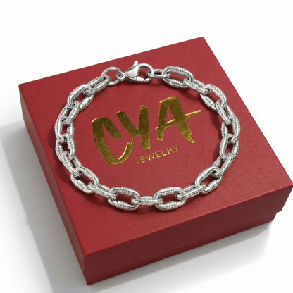 צמיד גורמט צ׳אנקי עם טקסטורה