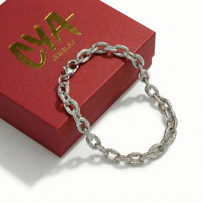 צמיד גורמט צ׳אנקי עם טקסטורה