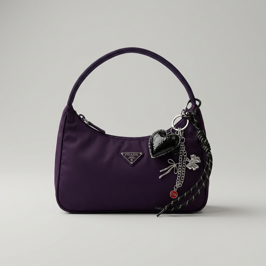 מחזיק מפתחות לב שחור