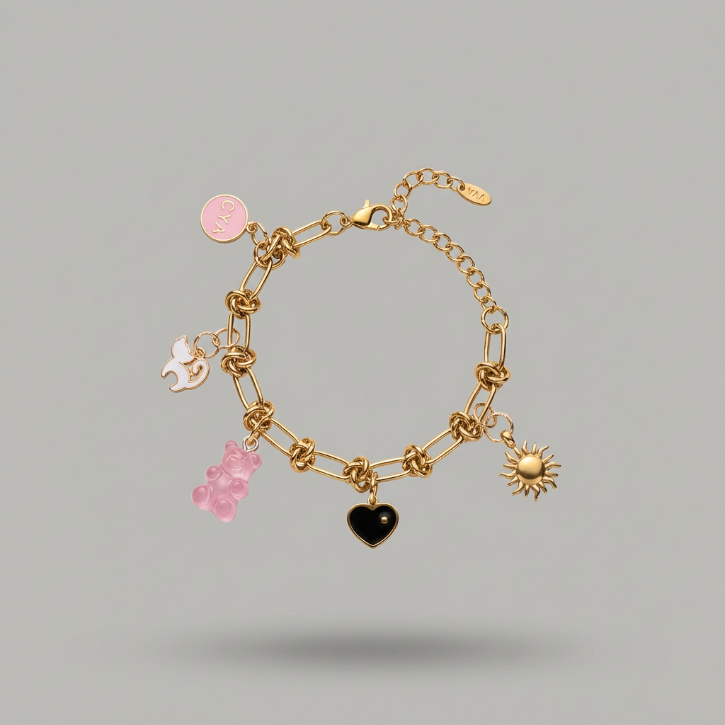 צמיד צ'אמרס עם טוויסט CYA זהב